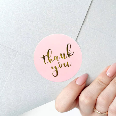 Pretty Pink Label Paper/Each Sticker Sealed Package Christmas Gift Decoration