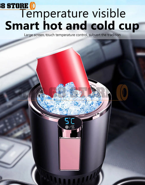 Load image into Gallery viewer, DC 12V Warmer Cooler Smart Car Cup Car Heating Cooling Cup 2-In-1 Car Office Cup Mug Holder Cooling Beverage Travel Drinks Cans
