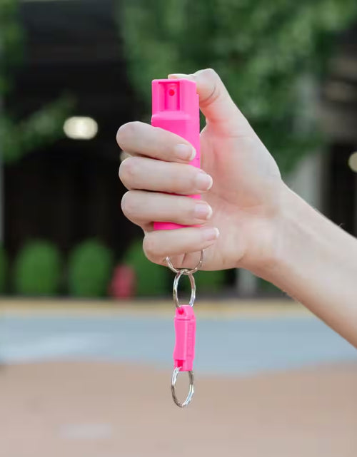 Load image into Gallery viewer, Pink Key Case Pepper Spray with Quick Release
