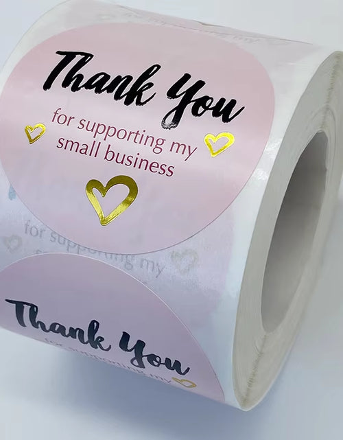 Load image into Gallery viewer, Exquisite XL Size 2 Inch/50Mm Thank You Stickers Handmade with Love Labels for Small Business Envelope Gift Wedding Baking Decor
