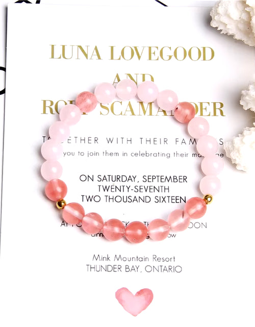 Load image into Gallery viewer, Women Girl Rose Pink Crystal Beads Bracelet for Ladies Natural Pink Rhodochrosite Rhodonite Stone Beads Bracelet Jewelry Gifts
