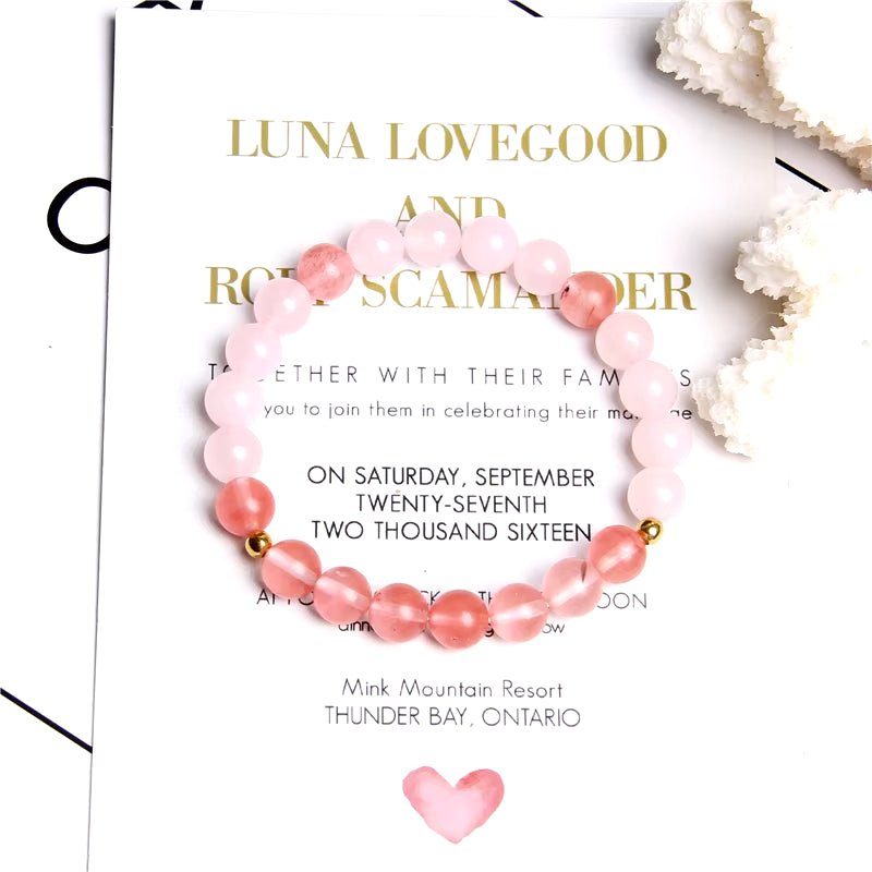 Women Girl Rose Pink Crystal Beads Bracelet for Ladies Natural Pink Rhodochrosite Rhodonite Stone Beads Bracelet Jewelry Gifts