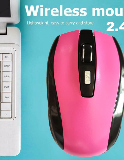 Load image into Gallery viewer, New 2.4Ghz Wireless USB Receiver Mouse Mice Computer Mouse Pink
