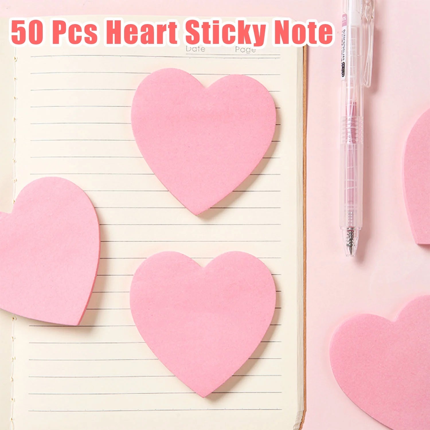 Pink Desk Accessories, Pink Office Supplies with Stapler, Tape Dispenser, Staples, Staple Remover, Push Pins, Scissors, Tabs